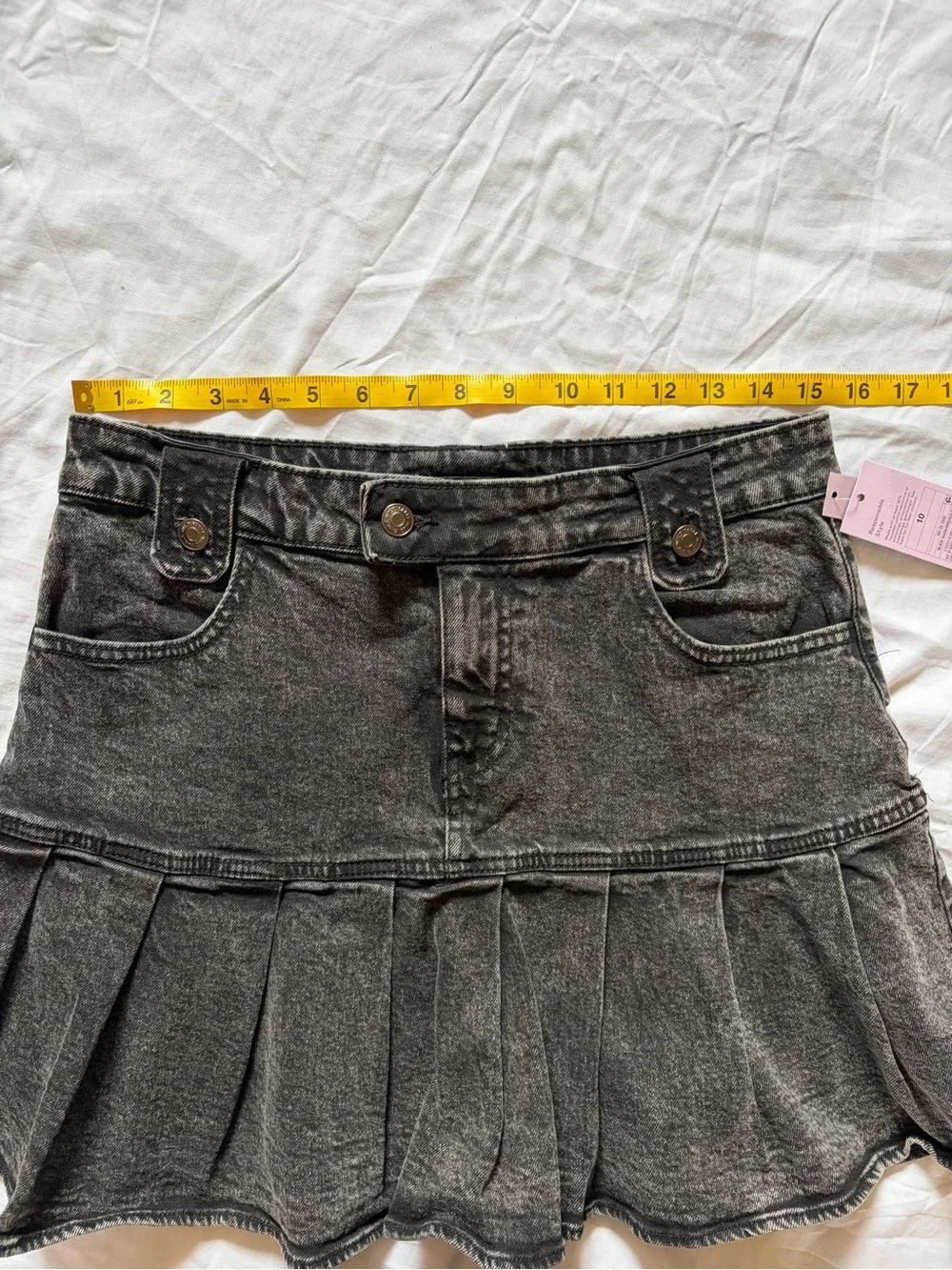 Denim Fit & Flare Mini Skirt - Picture 3 of 8